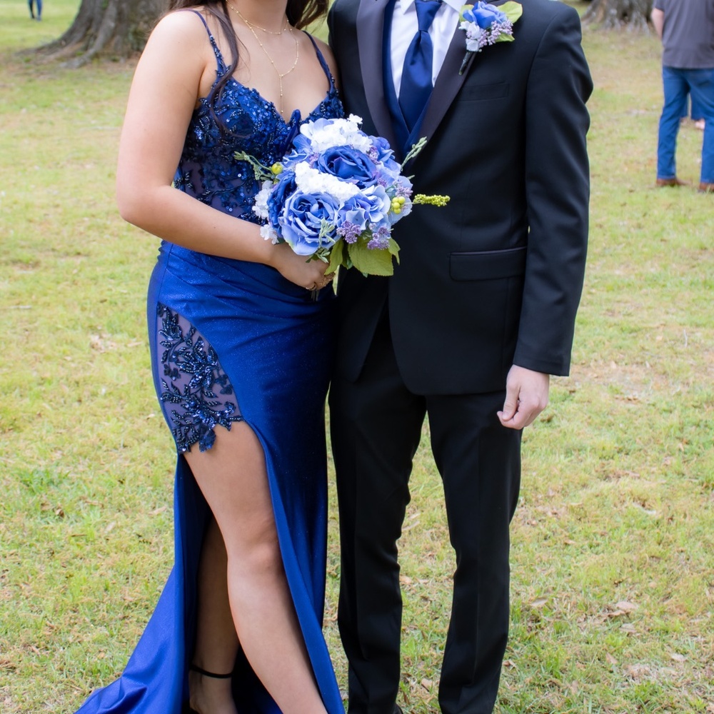 Size 4 Ladivine Royal Blue Dress